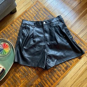 Levi’s faux leather shorts (excellent condition)